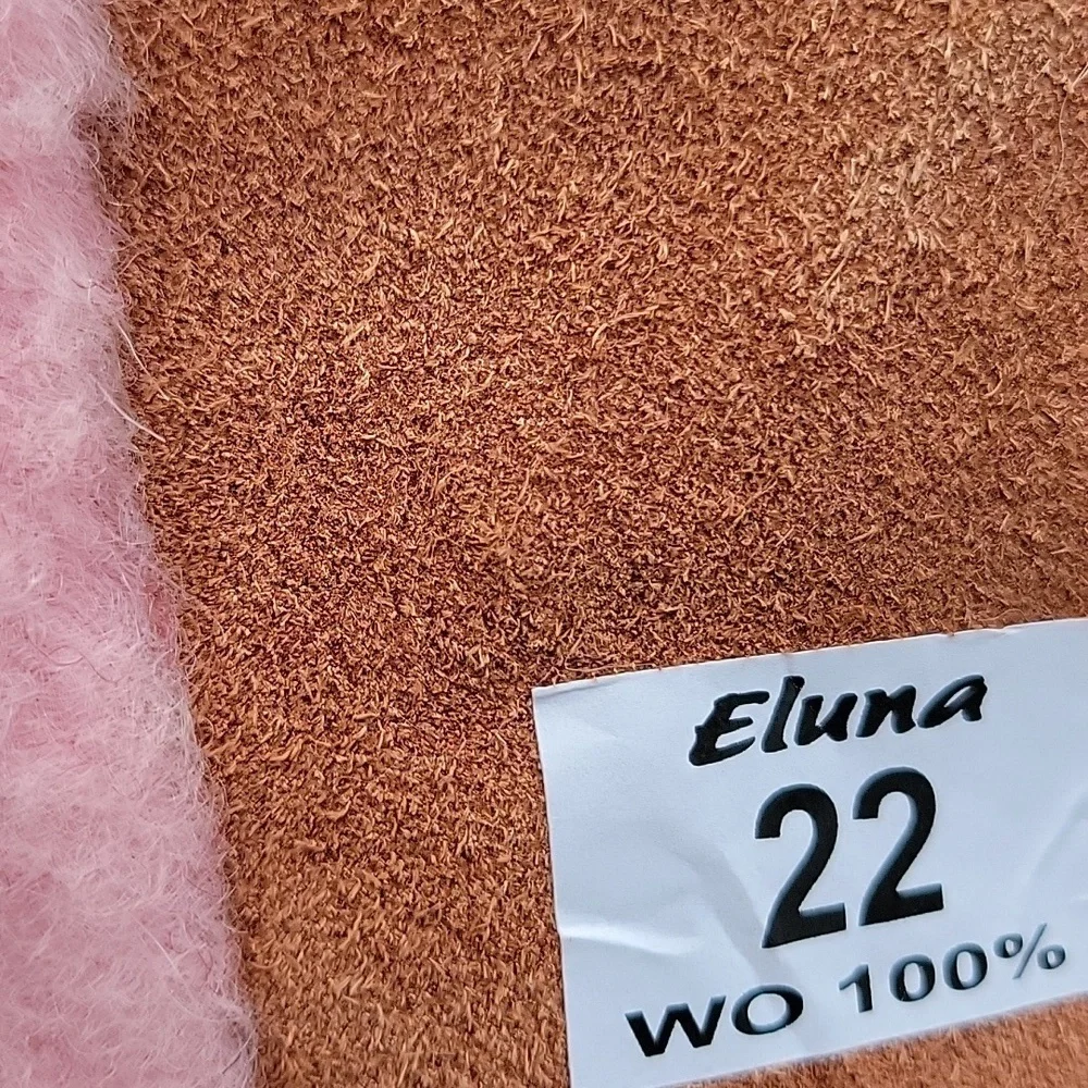 Wool Sherpa Sheepskin Eluna Sleepers Ankle Booties Pink White New